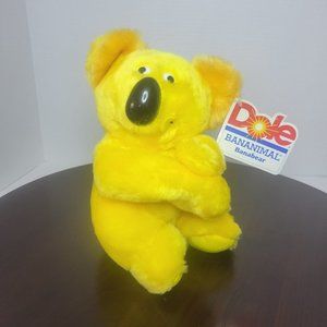 Dole Bananimal BanaKoala Promotional Plush Toy Stuffed Banana Koala Bear 9”